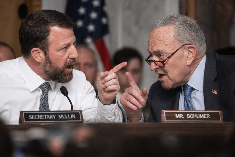 DHS Secretary Mullin Defends ICE, Schumer Hit With Brutal Rebuke…